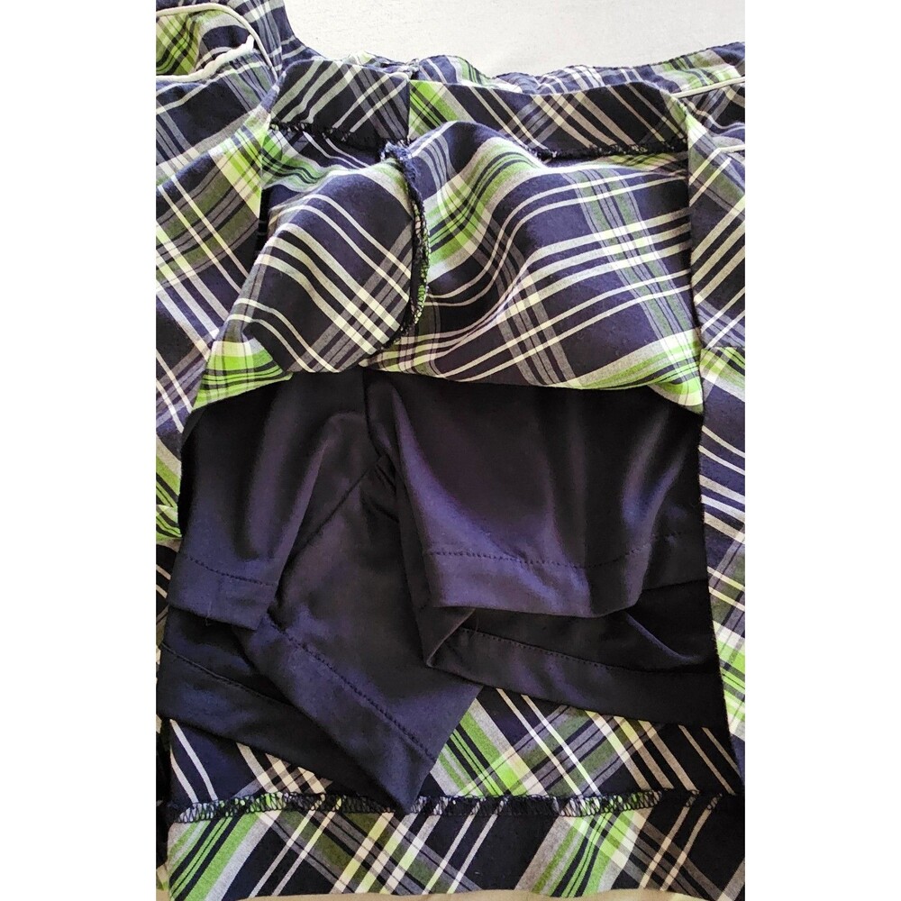 Emerald 18 Womens Golf Skirt Size 12 Plaid Skort Pockets Built‑In Shorts Comfort - Picture 5 of 10